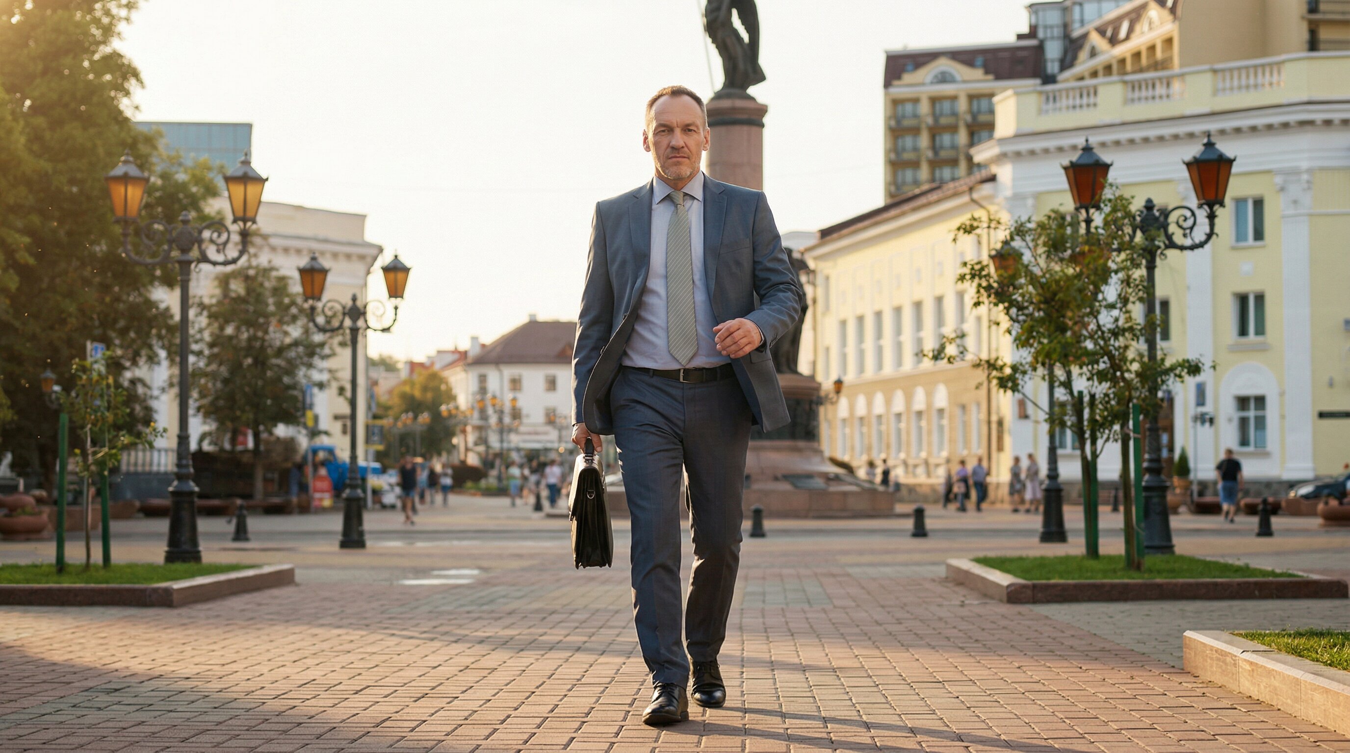 Подготовка к съемкам анонса конкурса Предприниматель года в Гродно